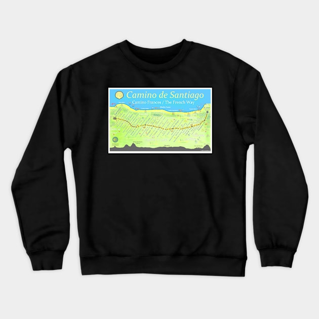 Camino de Santiago - Camino Frances / The French Way Crewneck Sweatshirt by nutrends